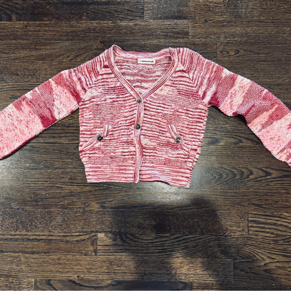 Misha And Puff Pink Kids Sweater